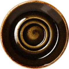 Блюдце «Крафт Браун» фарфор D=145/70,H=17мм коричнев.