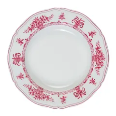 Тарелка глубокая «Нео Антирос» фарфор D=23,H=4см белый,розов.