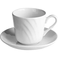 Чайная пара «Голубка» фарфор 220мл D=80/137,H=75мм белый, изображение 2