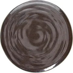 Plate “Organika Bronze” small  D=28, H=3cm  brown.