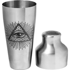 Шейкер европейский «Хроно Дестини» сталь нерж. 0,55л D=95,H=225мм серебрист., изображение 4