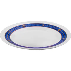 Тарелка «Астрал» мелкая стекло D=200,H=19мм белый,синий, изображение 2