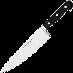 Нож поварской «Глория Люкс» сталь ,L=335/210,B=45мм черный,металлич.