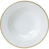 Тарелка глубокая «Беништ Голд» кост.фарф. 0,6л D=28см белый,золотой