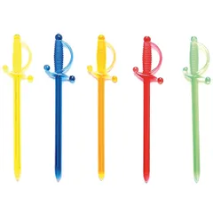 Peaks for canapés “Sword”[300pcs] plastic ,L=7cm multi-colored.