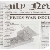 Конус для картофеля фри набор черно-белый[1000шт] бумага ,L=13,B=13см