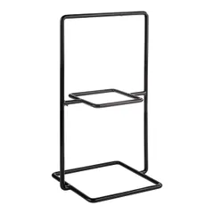 Этажерка 2 яруса сталь,поливинилхл. ,H=40,5,L=23,B=19см черный