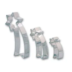 Set of cutters “Shooting star” H=9,13,19cm[3pcs] metal