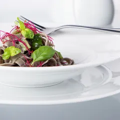 Тарелка глубокая «Экселенси» фарфор 400мл D=227,H=45мм белый, изображение 4