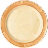 Тарелка «Паприка» фарфор D=23,H=2см оранжев.,бежев.