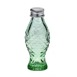 Бутылка «Рыба» стекло 50мл ,H=11см зелен.,прозр.