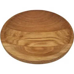 Тарелка дуб D=22,H=3см св. дерево, изображение 2