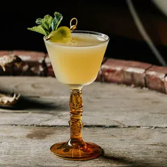 Бокал для вина «Тики» стекло 200мл D=90,H=163мм прозр.,амбер, изображение 4