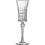 Flute glass “Lady Diamond”  chrome glass  150 ml  D=67, H=230mm  clear.