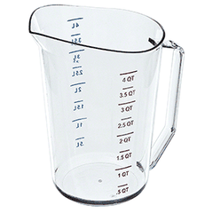 Measuring jug  polycarbonate  4 l  D=18, H=24 cm  transparent.