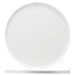 Dish “Kunstwerk” round  porcelain  D=33, H=1cm  white