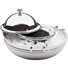 Caviar bowl stainless steel 400ml D=18,H=5cm metal.