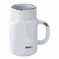 Кружка «Эйвбери блю» керамика 400мл ,L=9см белый,синий