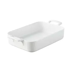 Rectangular baking dish “Bel Cousin”  porcelain  450 ml , H=45, L=160mm  white