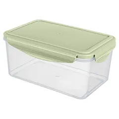 Контейнер для продуктов «Смарт Лок» с крышкой для СВЧ полипроп. 1,6л ,H=98,L=200,B=130мм прозр.,в ас