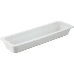 Gastronorm container 2/4  porcelain  2.9 l , H=65, L=530, B=162mm  white