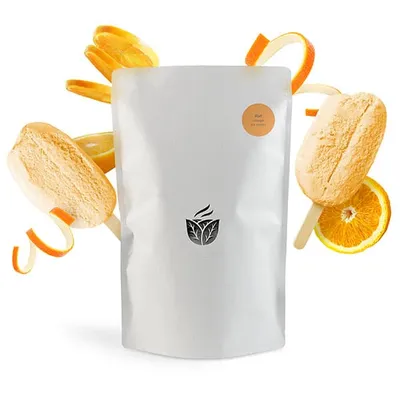Смесь сухая для приготовления напитков «Апельсиновый пломбир» для раф кофе 500г картон,пластик ,H=25, Вкус: Апельсин