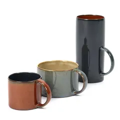 Чашка кофейная «Террес де Ревес» керамика 100мл D=60,H=51мм синий,коричнев., изображение 2