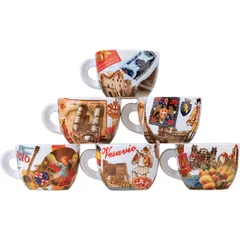 Чашка кофейная «Bella Italia 2» с декором фарфор 190мл D=85,H=60мм разноцветн., изображение 2