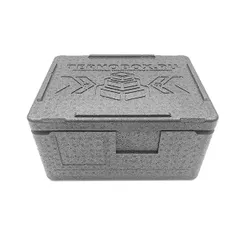 Термоконтейнер «Лайт» до 10 кг полипроп. 14л ,H=22,L=40,B=30см черный, изображение 3