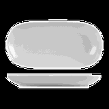 Блюдо «Тэйст» овальное фарфор ,H=25,L=250,B=130мм белый
