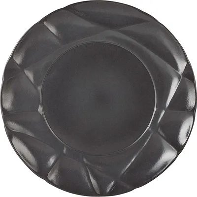 Тарелка «Саксэшен» мелкая фарфор D=260,H=28мм черный