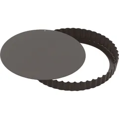 Baking pan with removable bottom  steel, anti-stick coating  D=200, H=25mm  black