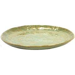 Plate “Pure” ceramics D=280,H=28mm green.