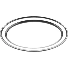 Блюдо сервировочное овальное сталь нерж. ,L=46,5,B=34см серебрист.