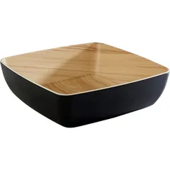 Salad bowl plastic 2.65l ,H=75mm black,beige.