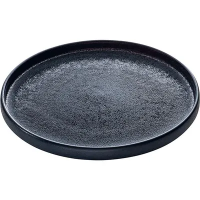 Тарелка «Нара» мелкая керамика D=270,H=25мм черный, изображение 2