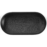 Салатник «Нанокрем Блэк» овальный фарфор D=200,H=44мм черный