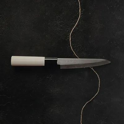Нож кухонный «Киото» двусторонняя заточка сталь нерж.,дерево ,L=235/120,B=25мм, изображение 4