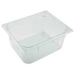 Gastronorm container (1/2)  polycarbonate , H=15, L=32.5, B=26.5 cm  transparent.