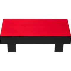 Блюдо для суши сосна ,H=6,L=24,B=15см черный,красный, изображение 3