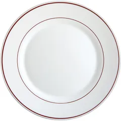 Тарелка «Бордо» мелкая стекло D=23,5см белый