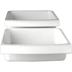 Салатник GN1/2 пластик 3,65л ,H=75,L=325,B=265мм белый, изображение 4