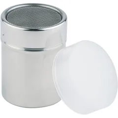 Container for seasonings with mesh  stainless steel  150 ml  D=55, H=75mm  silver.