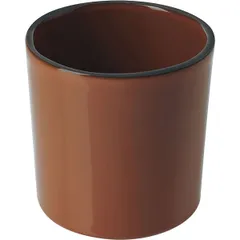 Glass for hot drinks “Karakter” ceramics 220ml D=8,H=8cm brown.