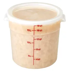 Крышка для контейнера для продуктов RFS12,RFS18,RFS22 полиэтилен D=37,8см белый, изображение 2