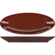 Блюдо «Шоколад» овальное фарфор ,L=28,B=11,5см коричнев., изображение 2