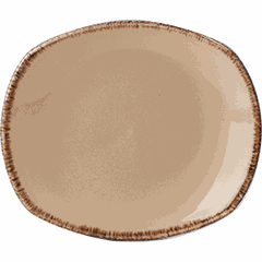 Plate “Terramesa Vit” small oval  porcelain ,H=2,L=15,B=13cm beige.