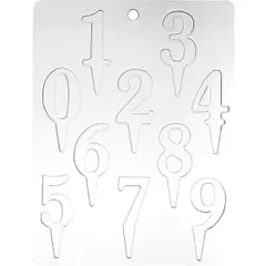 Chocolate mold “Numbers for cake”  polyethylene , L=24, B=18.5cm