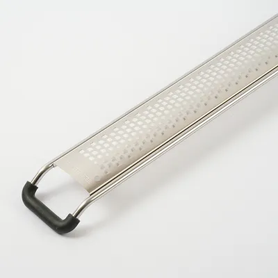 Терка с ручкой сталь нерж.,пластик ,L=390/220,B=35мм металлич.,черный, изображение 3