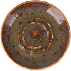 Saucer “Vesuvius Amber”  porcelain  D=14.5 cm  amber